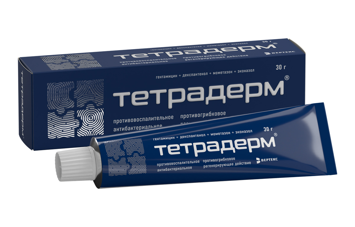 Дизайн упаковки инновационного препарата ТЕТРАДЕРМ®